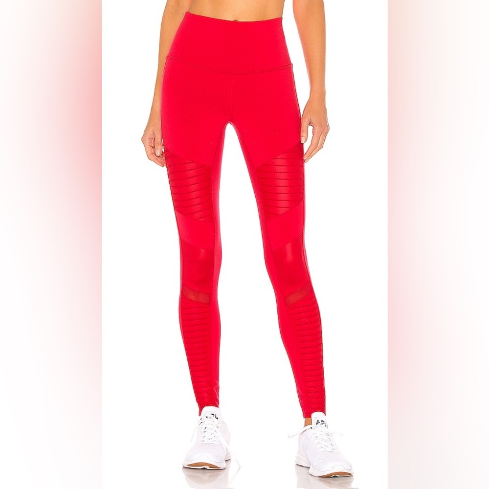 Alo Yoga Women’s High-Waist Moto Legging - Scarlet - Size S